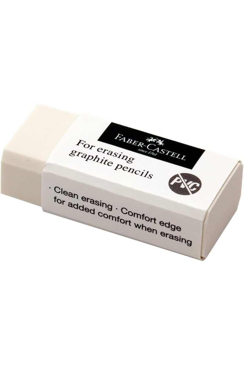 FABER-CASTELL ممحاة فابر-كاستل خالية من PVC متوسطة - 06 قطع - Image 3